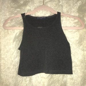 Grey crop top